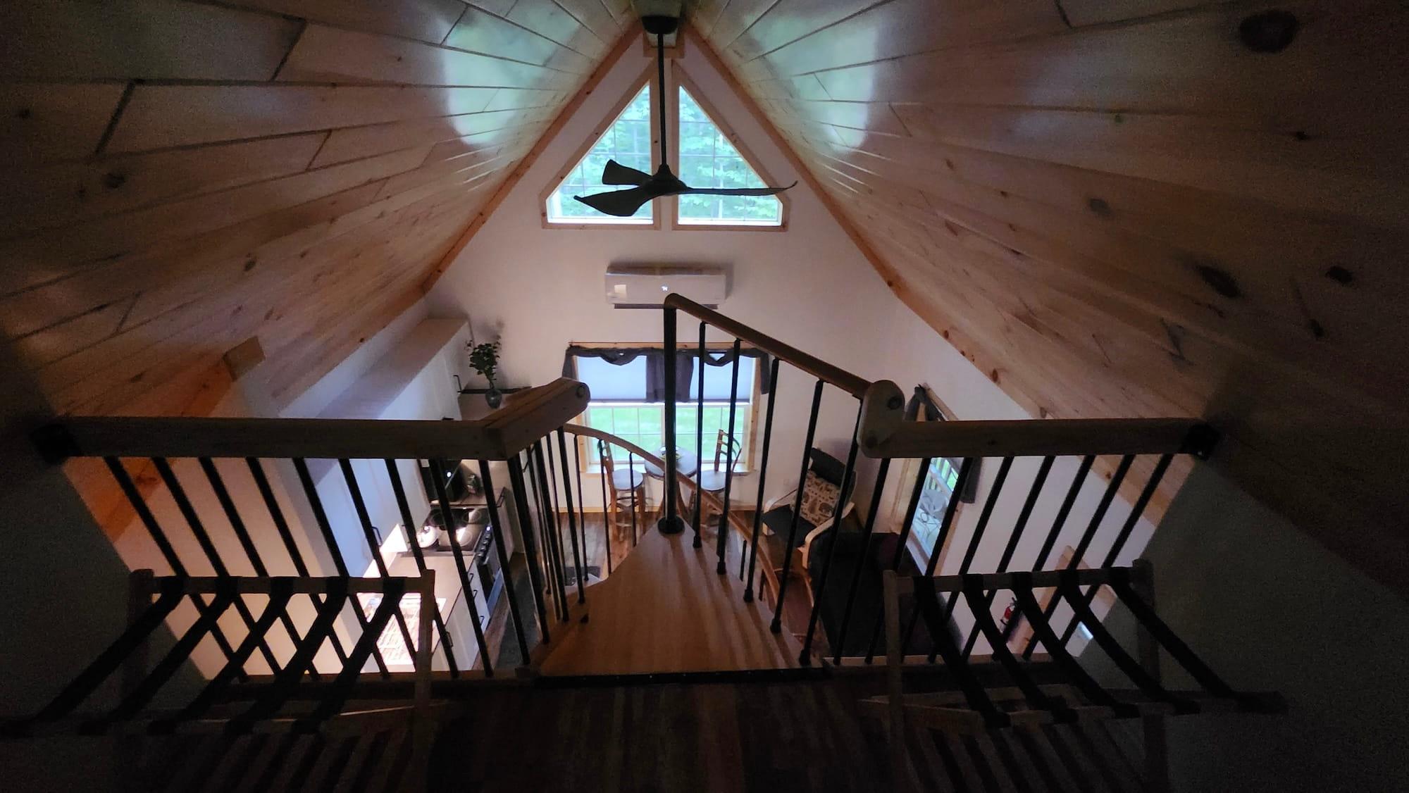 MSH customer build mancelonia cottage view from loft