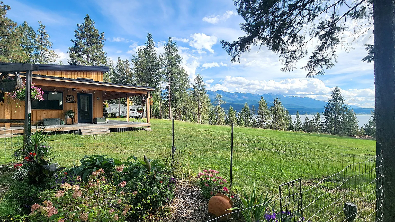 Modern Montana housekit exterior scenic