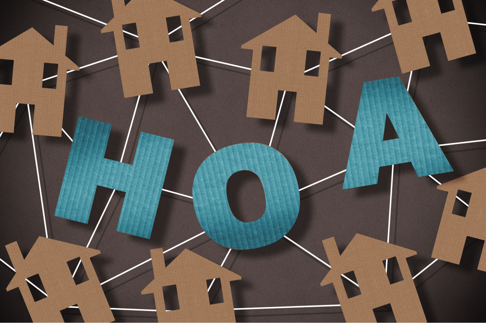 Illustration connecting hoa with homes