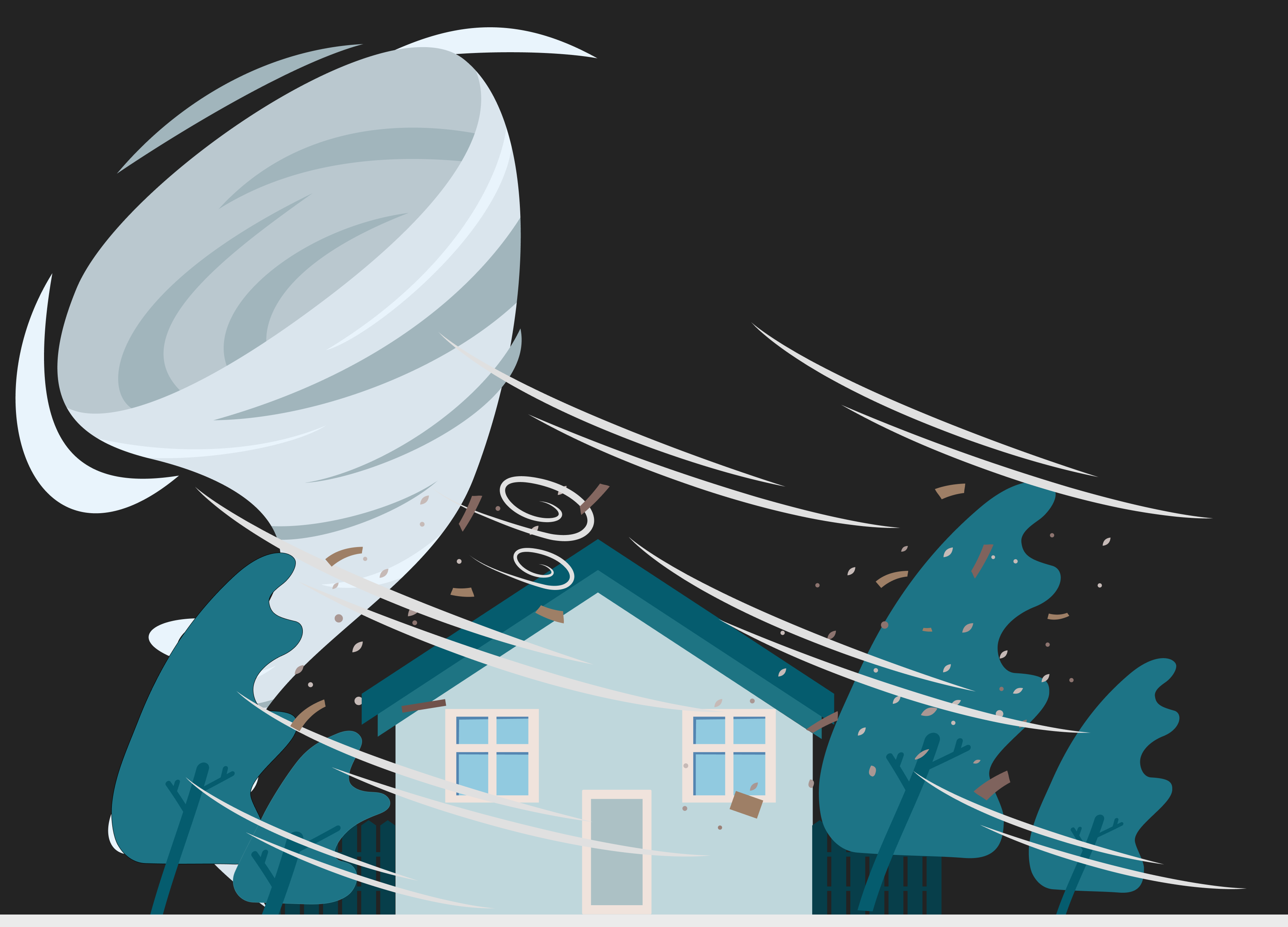 Wind resistance tornado flying debris