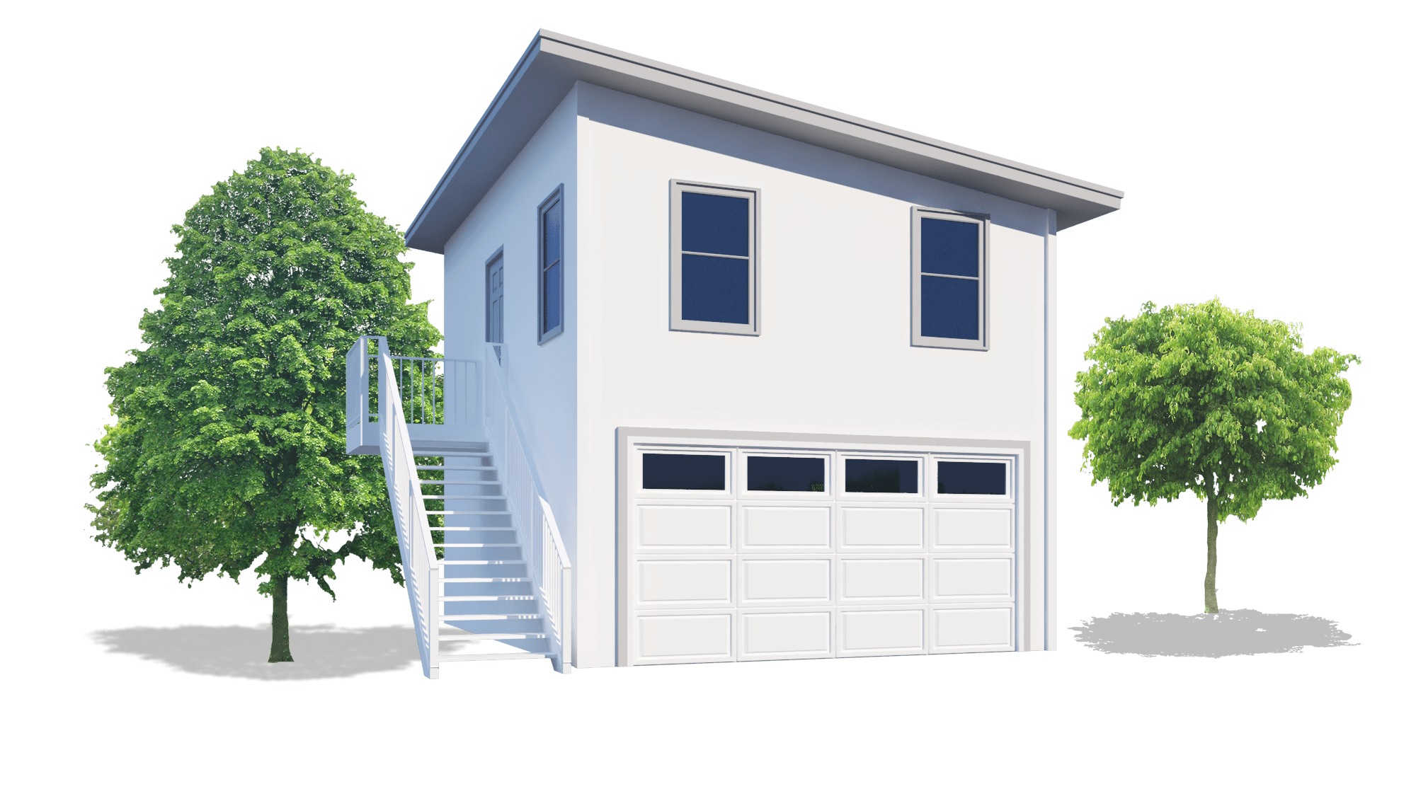 Two-Story Carriage House Kit with Garage Offers Versatile Options